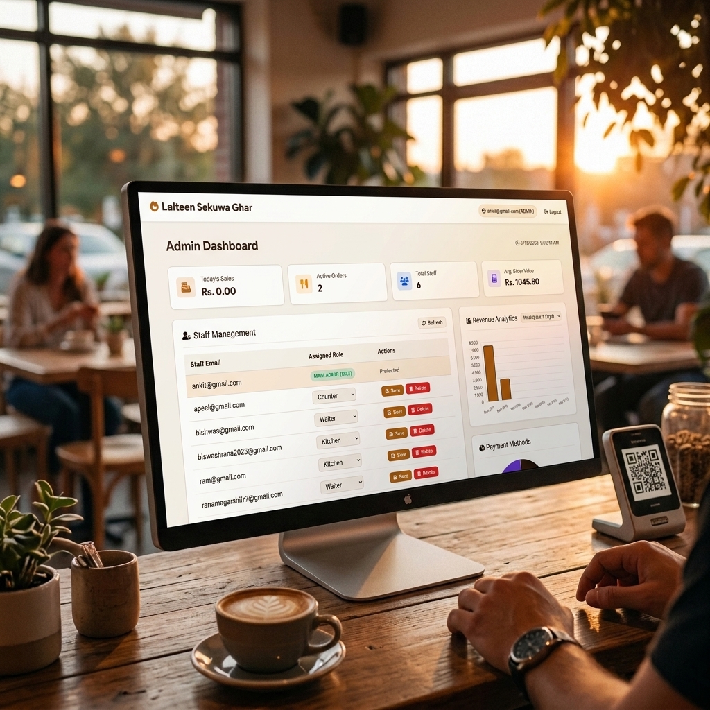 Cafe Management System Mockup